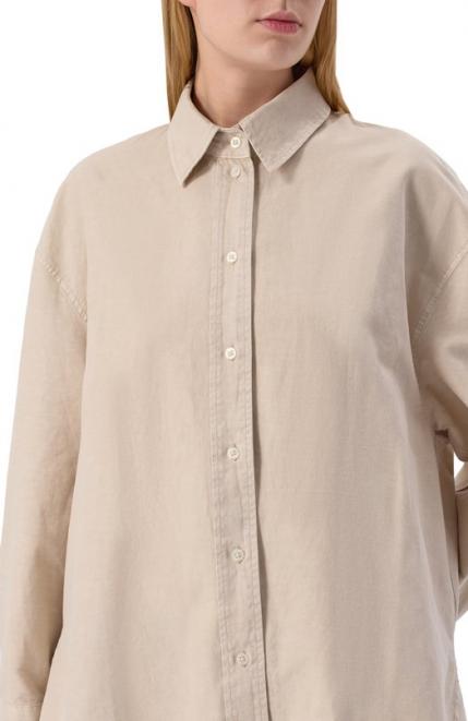 Рубашка из хлопка и льна Replay
