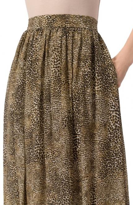 Юбка из вискозы и шелка Elie Saab