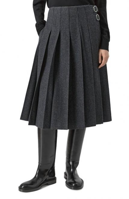 Шерстяная юбка Jil Sander