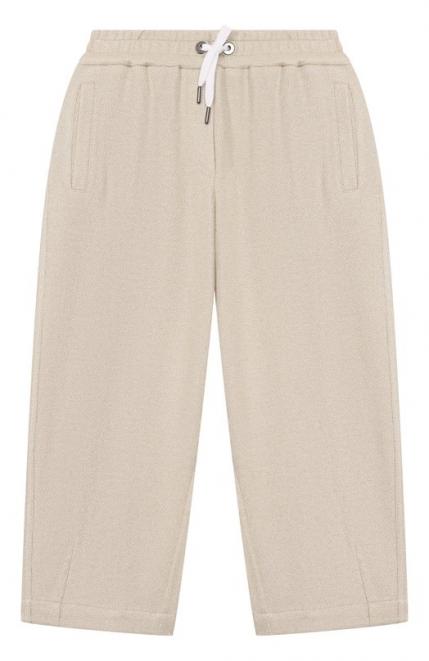 Брюки из вискозы и хлопка Brunello Cucinelli