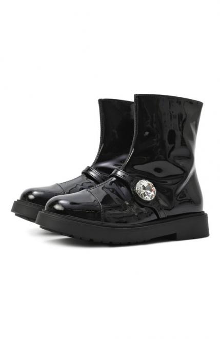 Лаковые полусапоги N21