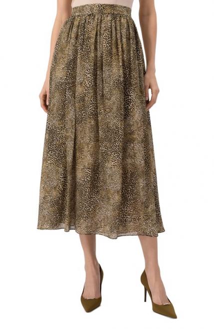 Юбка из вискозы и шелка Elie Saab