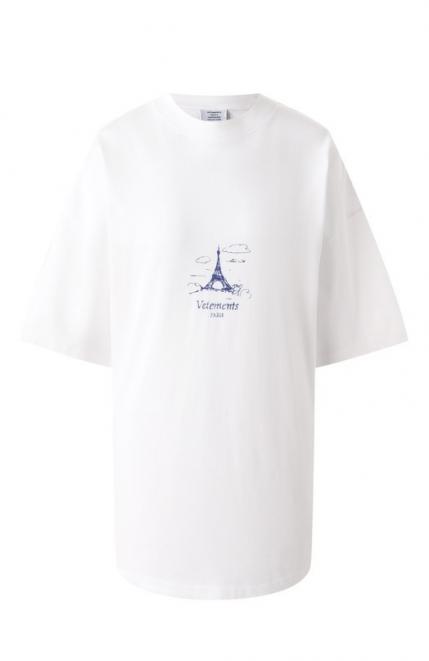 Хлопковая футболка Vetements