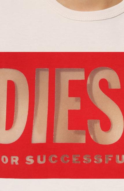 Хлопковая футболка Diesel