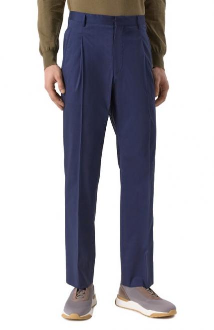 Брюки из хлопка и шелка Corneliani