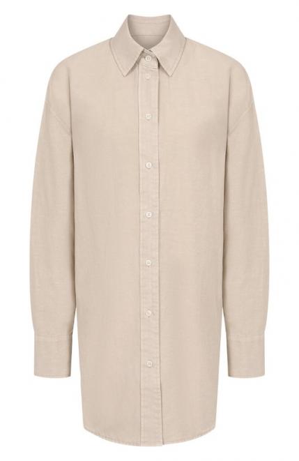 Рубашка из хлопка и льна Replay