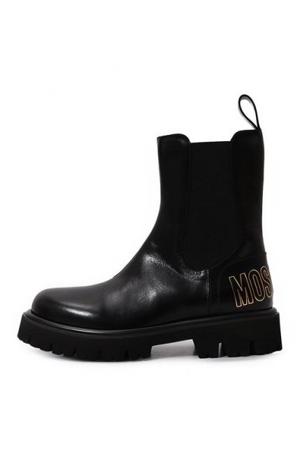 Кожаные челси Moschino