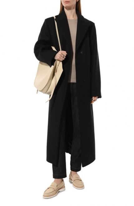 Замшевые пенни-лоферы Santoni