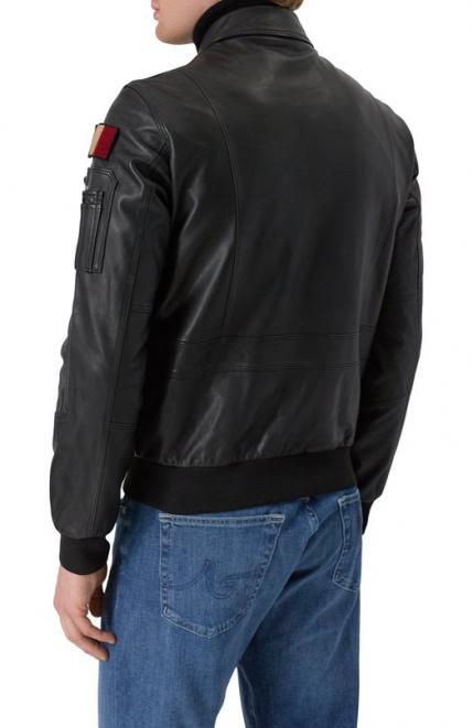 Кожаный бомбер Aeronautica Militare