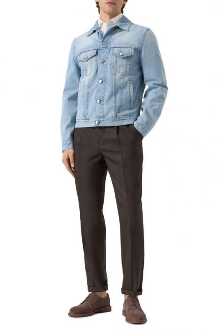 Замшевые дерби Brunello Cucinelli