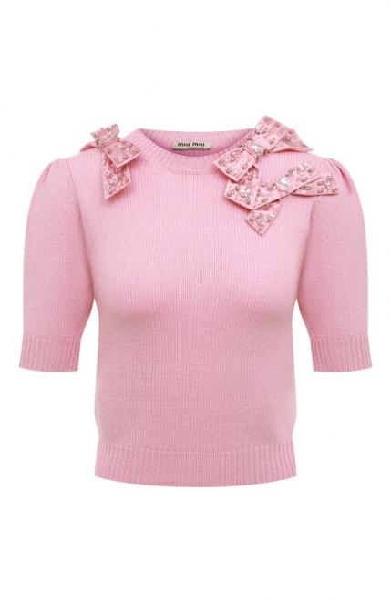 Кашемировый пуловер Miu Miu