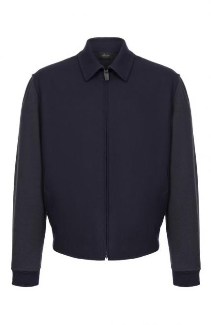 Бомбер из шерсти и шелка Brioni