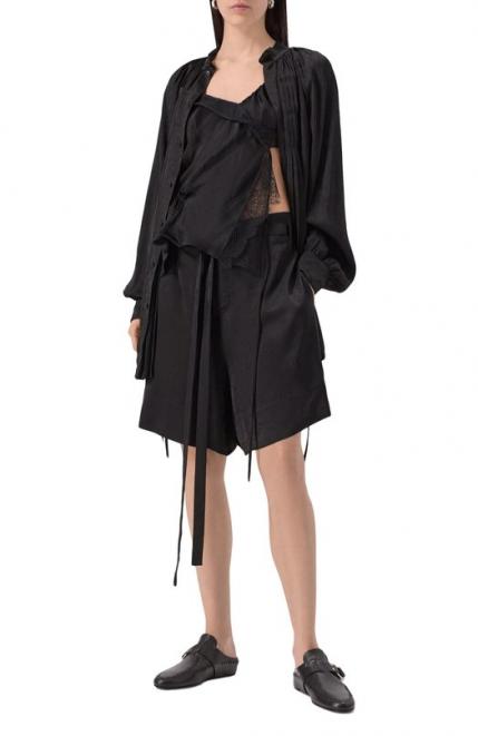 Шорты из вискозы и шелка Ann Demeulemeester