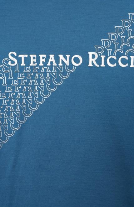 Хлопковая футболка Stefano Ricci Junior