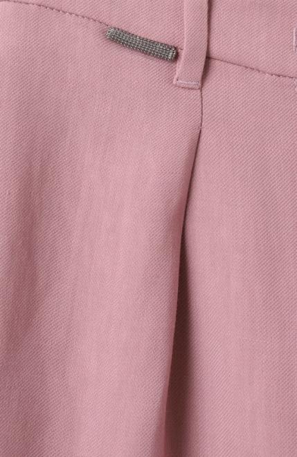 Брюки из вискозы и льна Brunello Cucinelli