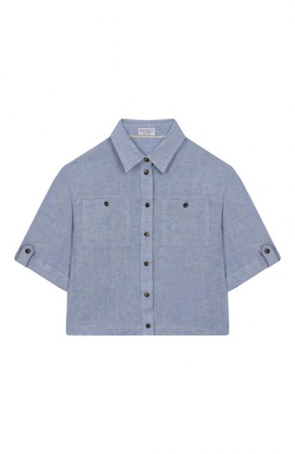 Льняная рубашка Brunello Cucinelli