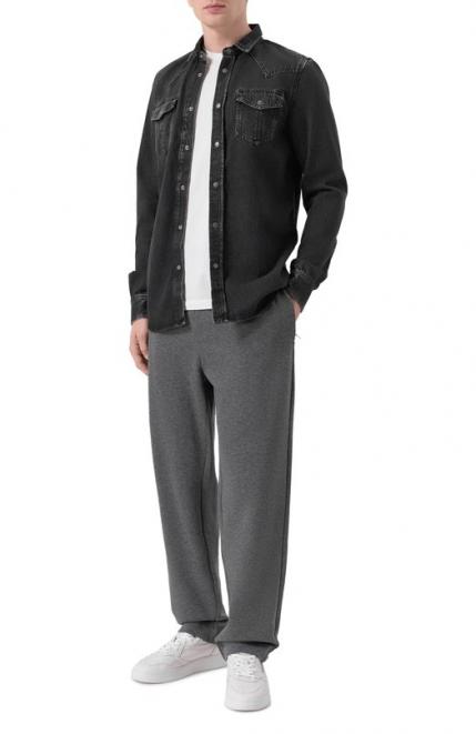 Брюки из хлопка и шерсти BOSS