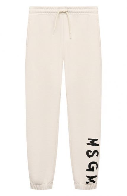 Хлопковые джоггеры MSGM Kids