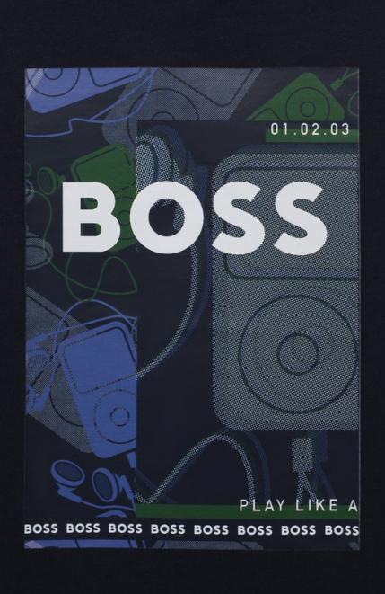 Хлопковая футболка BOSS
