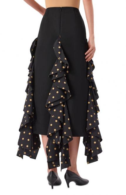 Юбка из шерсти и вискозы Moschino