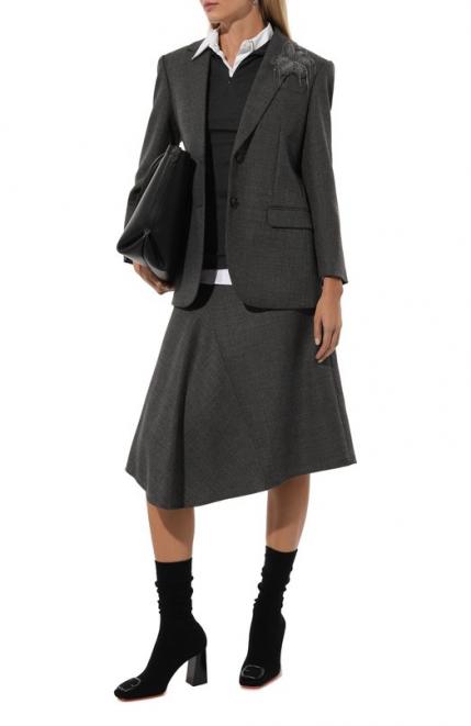 Шерстяная юбка Brunello Cucinelli