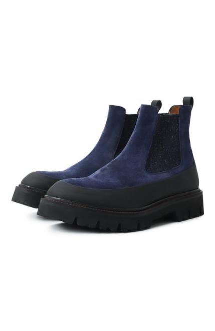 Замшевые челси KITON