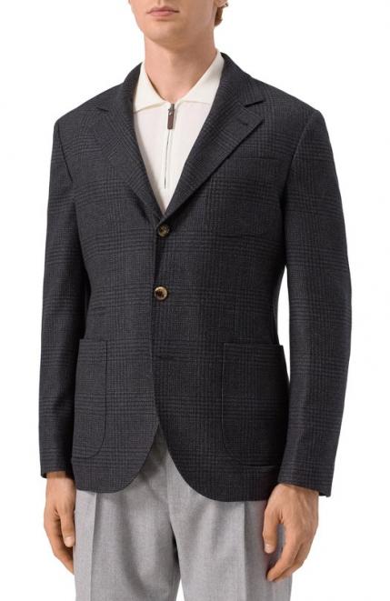 Пиджак из шерсти и кашемира Brunello Cucinelli