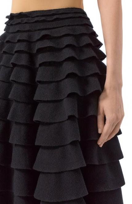 Шерстяная юбка Valentino