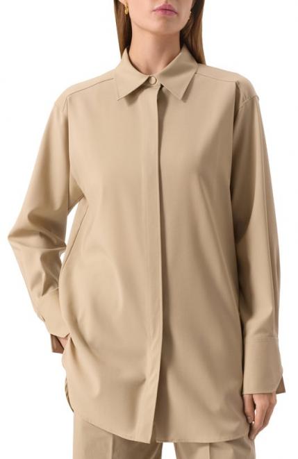 Шерстяная рубашка BOSS