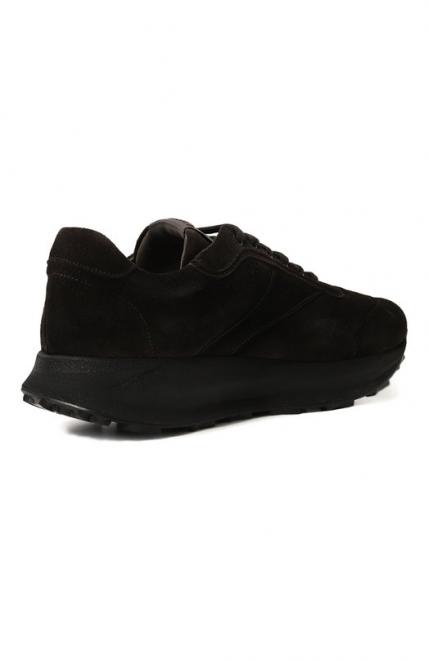 Замшевые кроссовки Earthly Corneliani