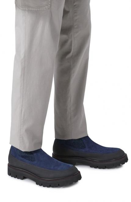 Замшевые челси KITON