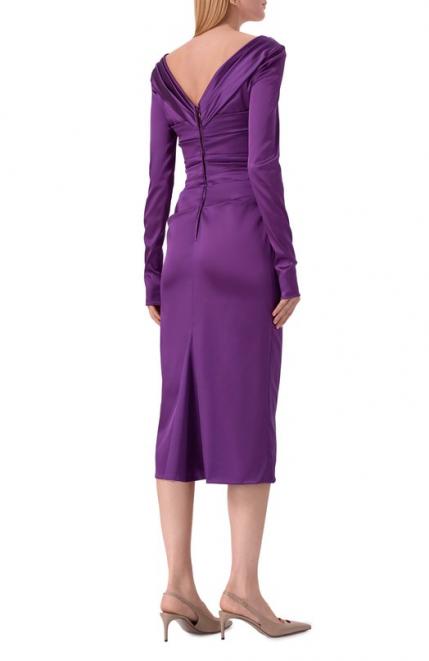 Атласное платье Dolce&Gabbana