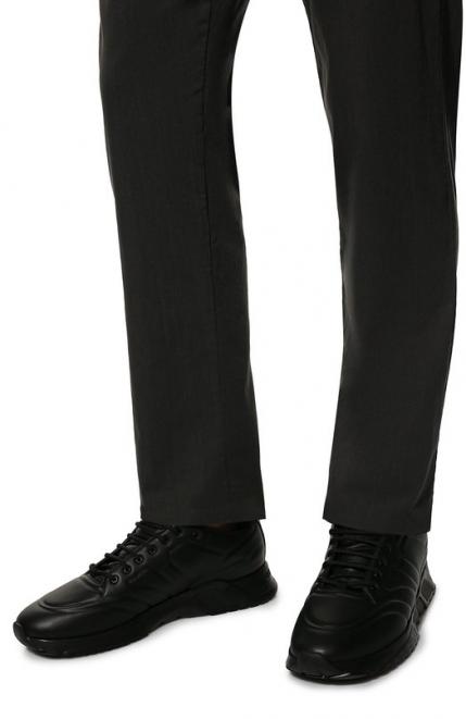 Кожаные кроссовки Giorgio Armani