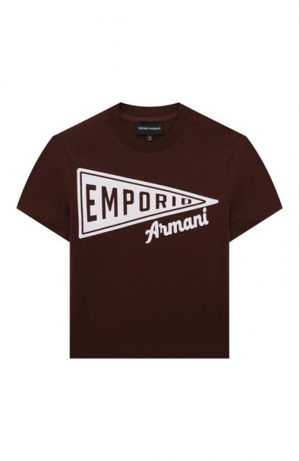 Хлопковая футболка Emporio Armani