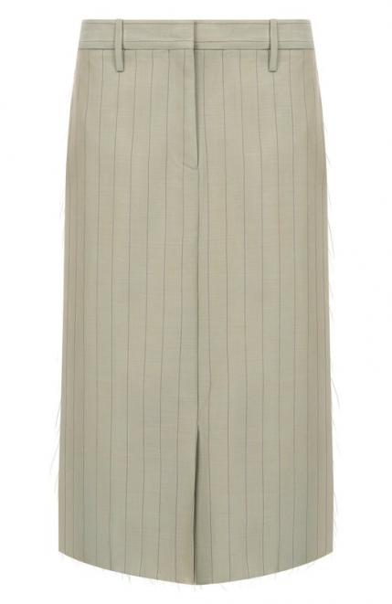 Юбка из шерсти и вискозы Jil Sander