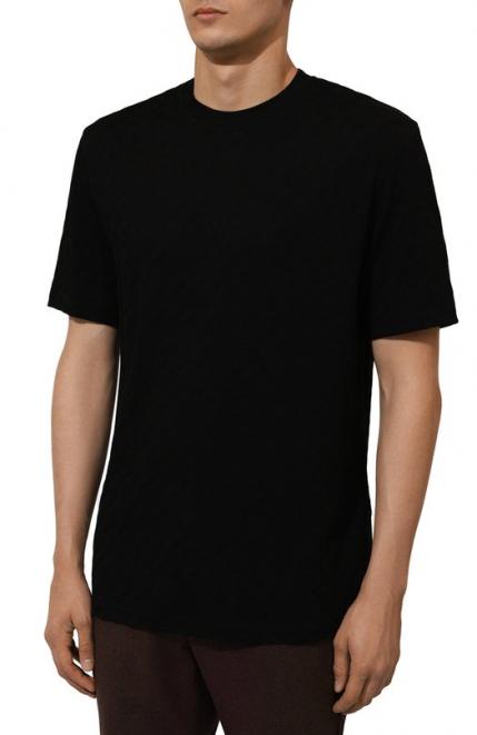 Футболка из вискозы и кашемира Giorgio Armani