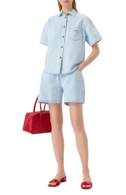 Джинсовые шорты MSGM