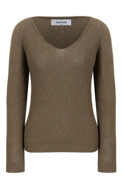 Хлопковый пуловер Gran Sasso