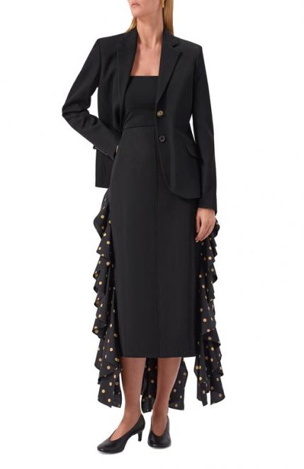 Юбка из шерсти и вискозы Moschino