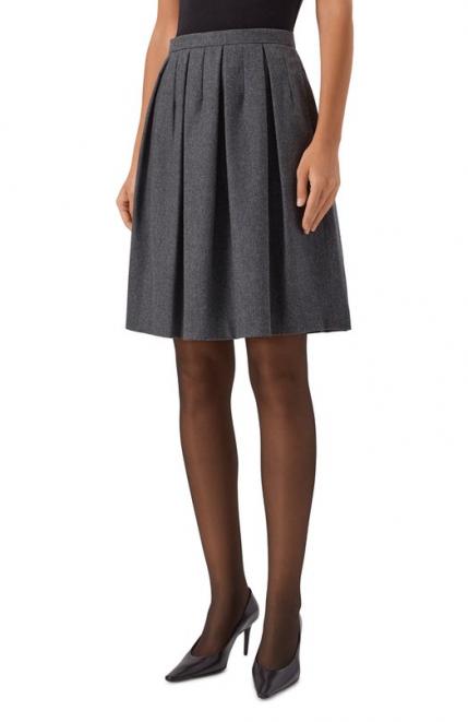 Юбка из шерсти и кашемира Emporio Armani