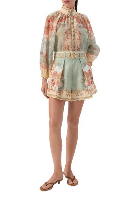 Льняные шорты ZIMMERMANN