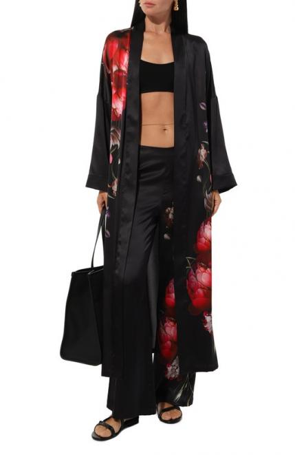 Шелковый халат YANINA