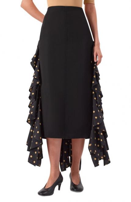 Юбка из шерсти и вискозы Moschino