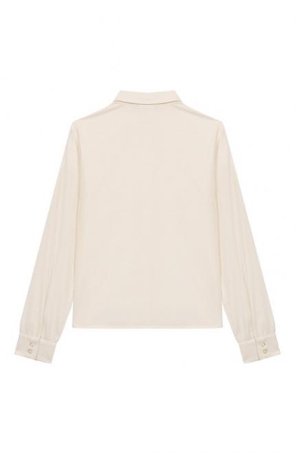 Рубашка из хлопка и вискозы Emporio Armani