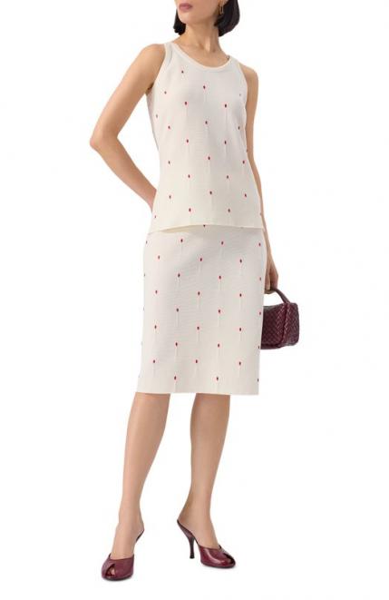 Хлопковая юбка Bottega Veneta