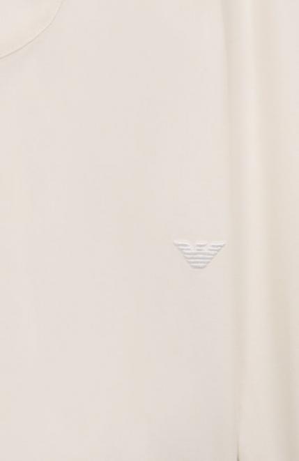 Рубашка из хлопка и вискозы Emporio Armani