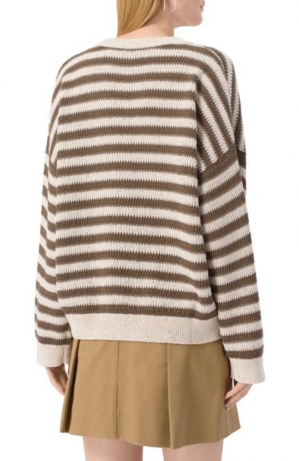 Хлопковый пуловер Brunello Cucinelli