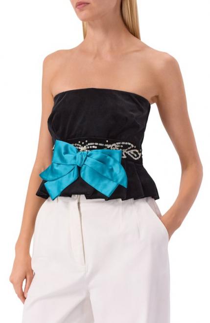 Бархатный топ Valentino