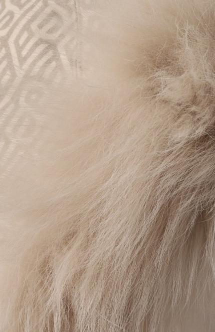 Пуховая шапка-ушанка с отделкой из песца Yves Salomon Enfant