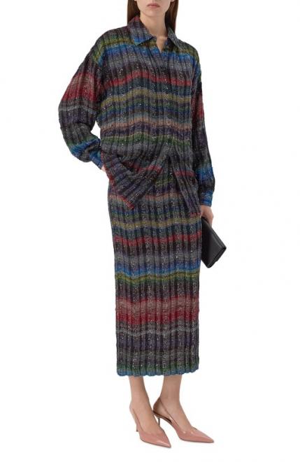Юбка из вискозы и хлопка Missoni
